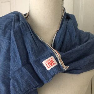 Denim look Lacoste LIVE scarf